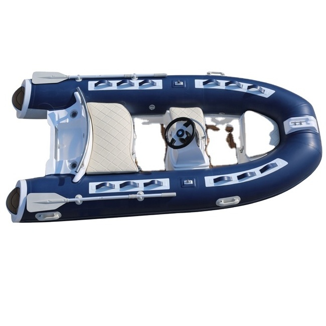 Inflatable Motor Boat Mini Small Fiberglass 11.8ft 330cm Hull Fiberglass 0.9/1.2mm Pvc/ Hypalon Tuna Fishing,sporting 3-5 Years