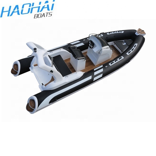 New Design Hypalon RIB 580 Luxury Yacht Super Fiberglass Inflatable Used Fishing Sport Boat for Sale