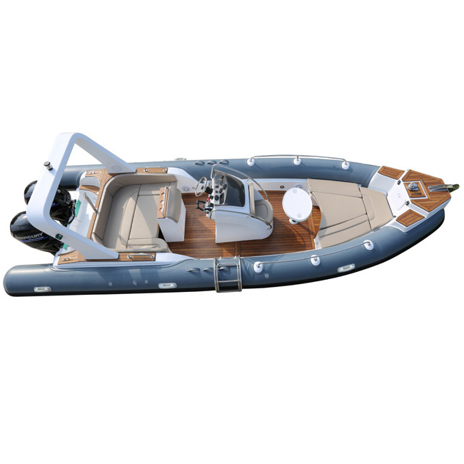 High quality luxury rib boat RIB760 25ft with Outboard motor for sale