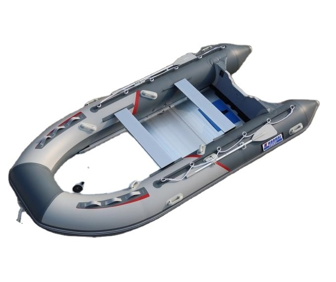 Qingdao Haohai Pontoon Raft Jet Sailing Rubber Small Bateau Center Console  Pvc fishing inflatable Boat For Entertainment