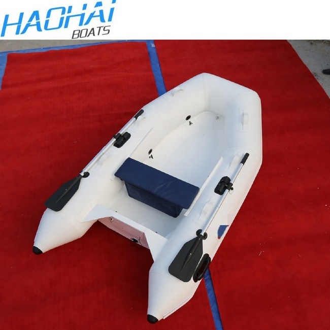 2.5m China Boat HAOHAI Mini RIB Boat for Children Speed Vessel Luxury Fiberglass  Pontoon Ra Inflatable Rowing rib Boats