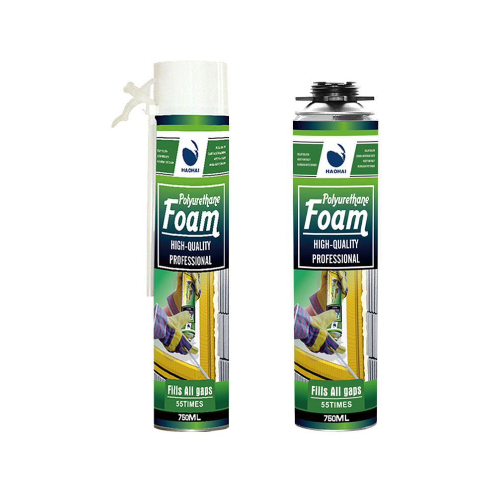 Coloured PU Foam Spray Aerosol Sealant Fireproof Polyurethane Insulation Foam