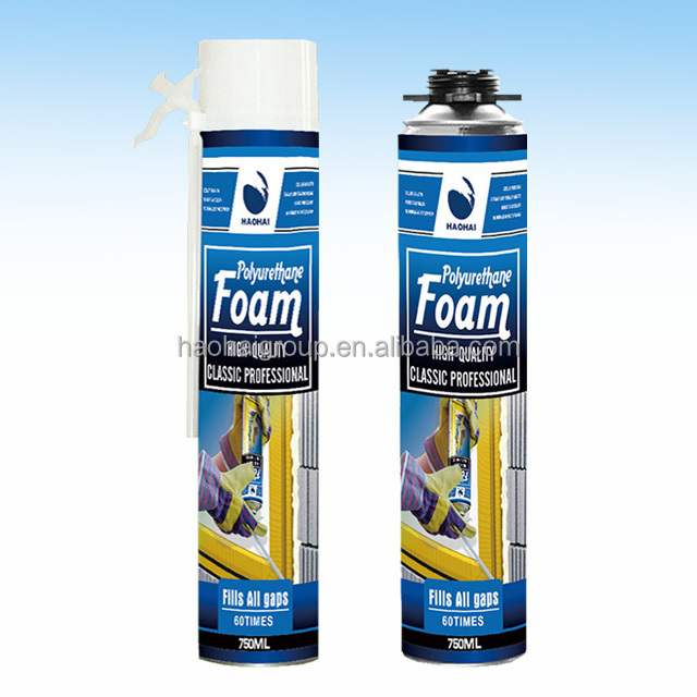 Expanding PU Foam Flexible Spray Sealant Fireproof Construction Insulation