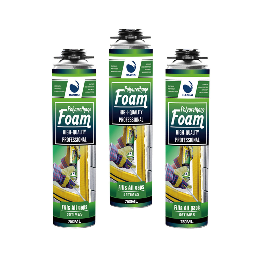 Coloured PU Foam Spray Aerosol Sealant Fireproof Polyurethane Insulation Foam