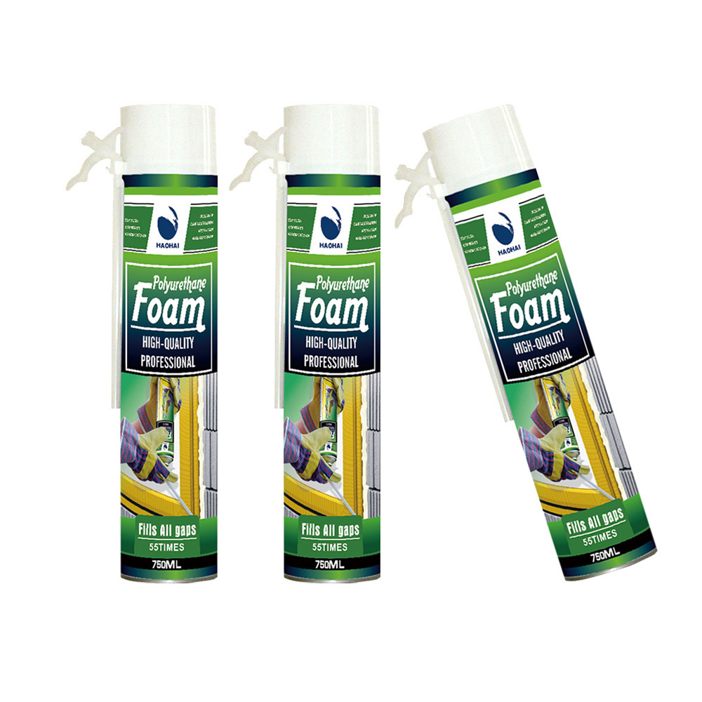 Coloured PU Foam Spray Aerosol Sealant Fireproof Polyurethane Insulation Foam