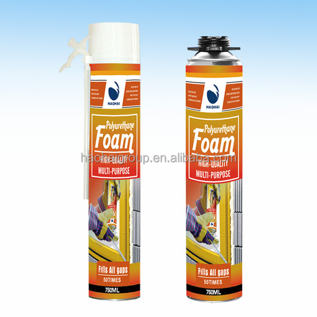 Expanding PU Foam Flexible Spray Sealant Fireproof Construction Insulation