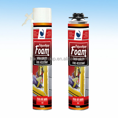 Expanding PU Foam Flexible Spray Sealant Fireproof Construction Insulation