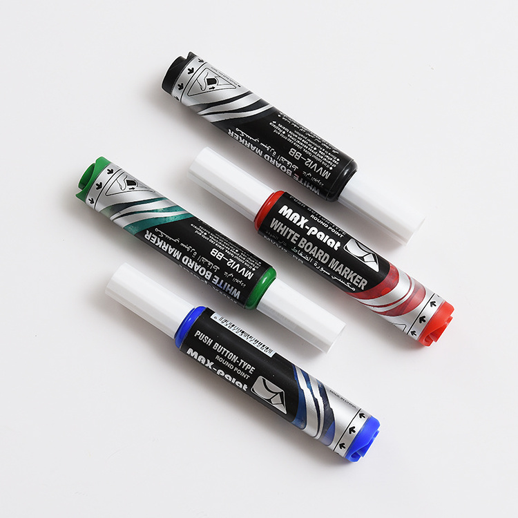 Direct Liquid White Board Marker Refillable Big Capacity Whiteboard Markers 4 Colours Pack For School Teachers