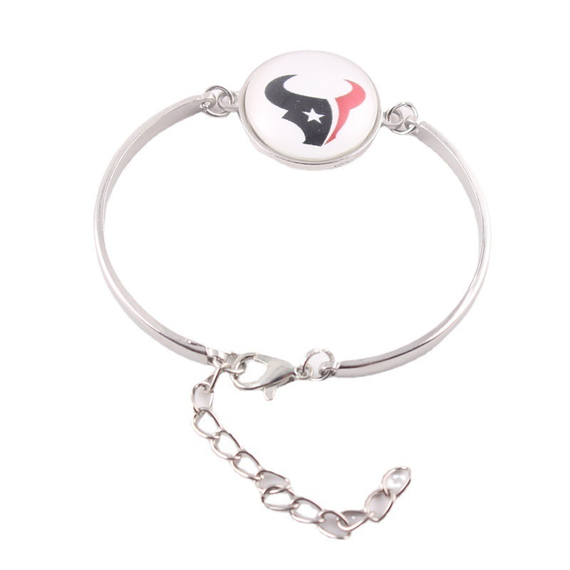 Wholesale Custom Logo 32 Us Nfl Football Team Bracelets Adjustable Alloy Nfl Charms Bangle