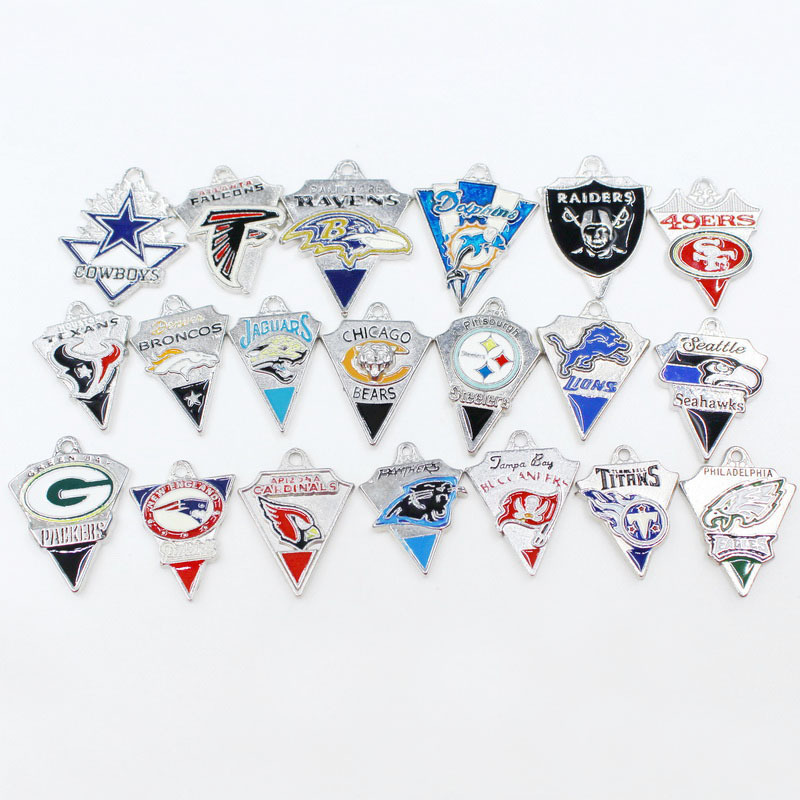 Wholesale Nfl Charms For Jewelry Making Football Team Logo Nfl Jewelry Charm