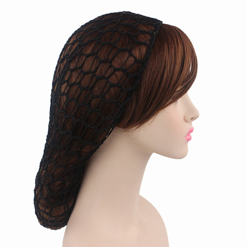 Syh42 Wholesale Unisex Polyester Hair Night Sleep Hat Hair Crocchet Net Cap Summer Head Covers Solid Wig Cap Turban Bonnet