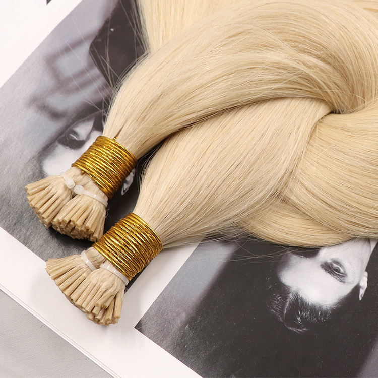 Wholesale Double Drawn Italian Prebonded i Tip U Tip Hair Extensions Virgin Keratin Human Hair Extension