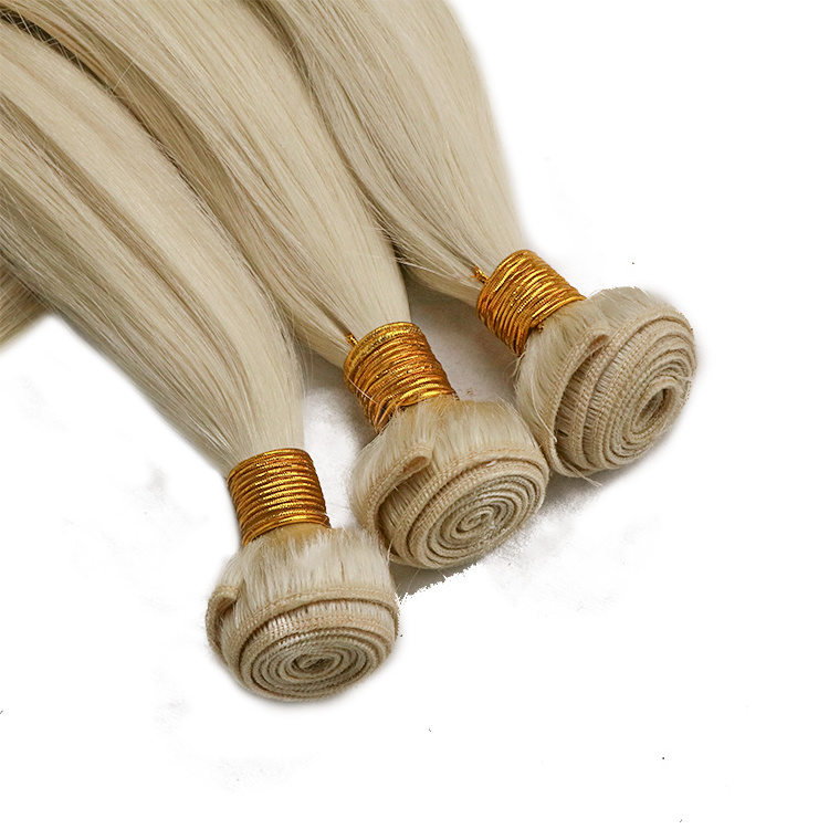 Wholesale Raw Russian Blonde Cuticle Aligned Virgin Hair 613 Hair Bundle