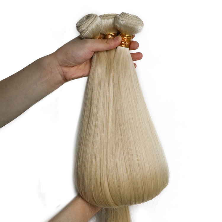 Wholesale Raw Russian Blonde Cuticle Aligned Virgin Hair 613 Hair Bundle