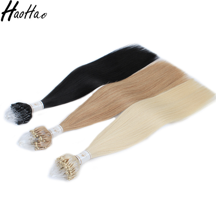 Hot Products Remy Kinky Micro Loop Human Hair Micro Links Hair Extensions