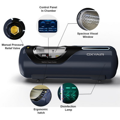 OXYAIR Camara Hiperbaricas 2 Ata Home 1.3ata 1.5 Ata Portable Hbot Hard Hiperbaric Oxigen Therapy Hyperbaric Chamber