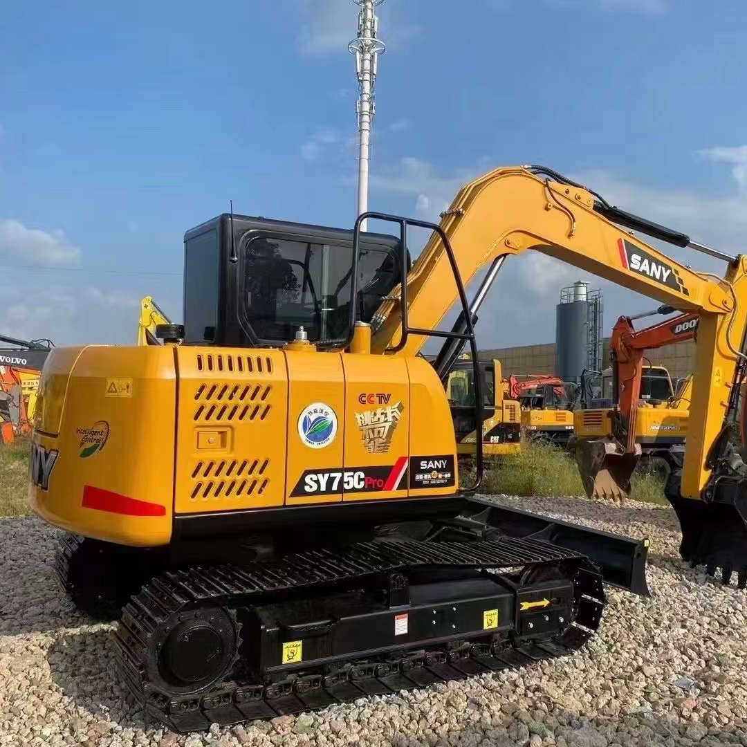 Newest Model Cheap Price 5T Mini Heavy Duty Digger Used China Sany SY75C Crawler Excavator For Sale