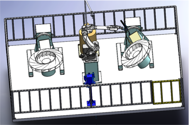 Wind power industry tower foot automatic robot welding system,can realize 360 degrees all position welding