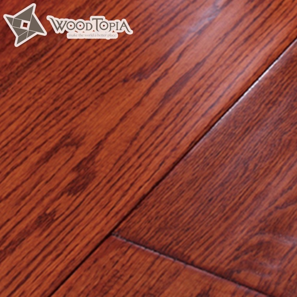 Artistic Handscraped engineered timber flooring indoor hardwood flooring