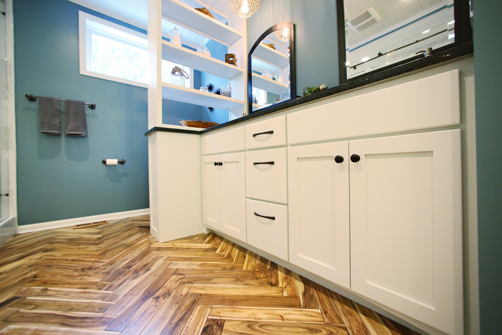 Smooth Acacia Multi-layer Herringbone  Engineered Wood Flooring