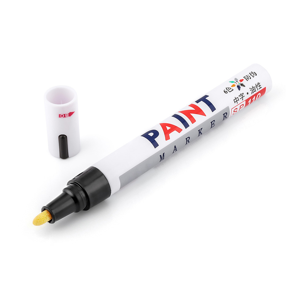 C0397 1 Piece Car Paint Pen Waterproof Car Wheel Tire Oily Painting Marker Pen Auto Rubber Tyre Tread Cd Metal Permanent Paint