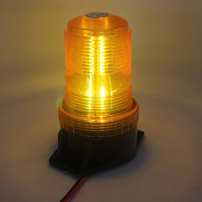 LED Strobe Light 12V/80 Amber Warning Lights Emergency Flashing Beacon Light for Trucks Vehicles