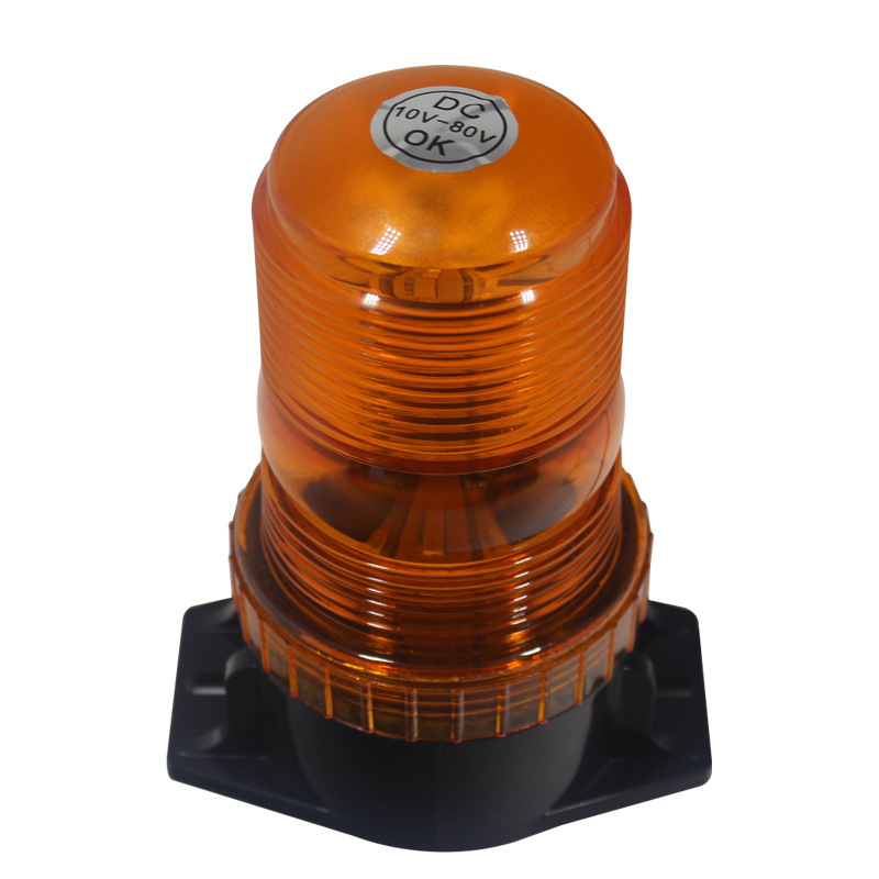 LED Strobe Light 12V/80 Amber Warning Lights Emergency Flashing Beacon Light for Trucks Vehicles