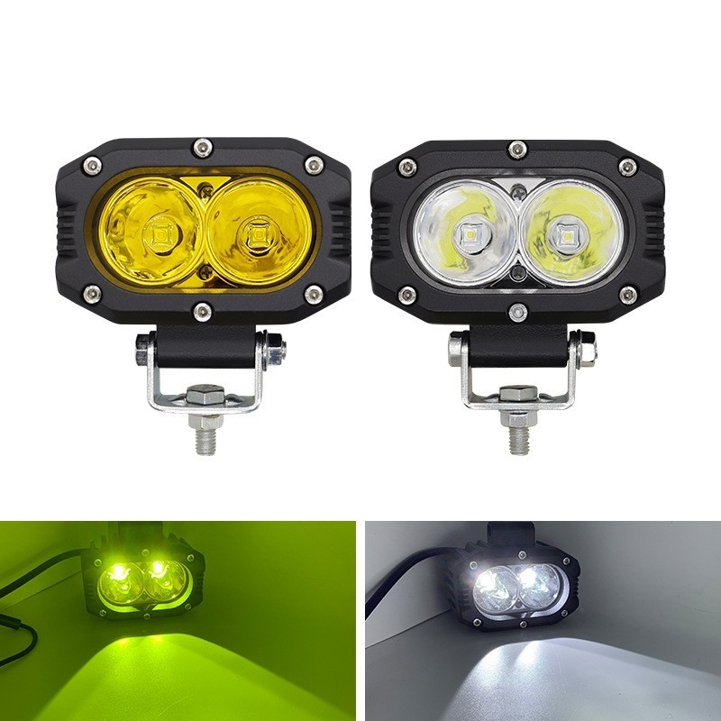 M0126 LED Light Bar 4 inch Yellow Amber /wihte Spot Light Off Road Work Driving Fog Lights Car ATV UTV SUV Truck Boat Vehicles