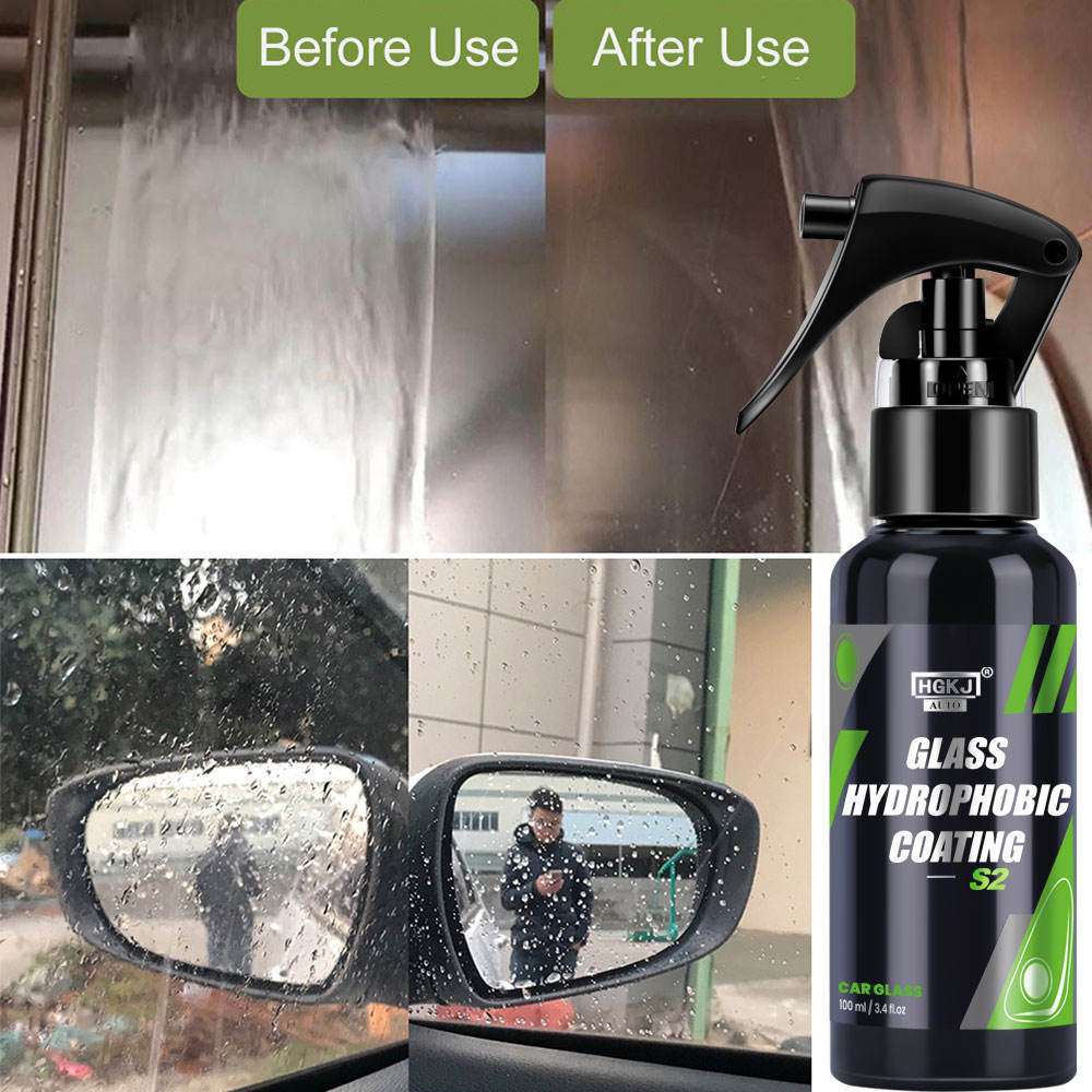 OEM HGKJ S2 Glass Long Lasting Ceramic Windshield Nano Hydrophobic Protection Coating Safe Driving Clear Vision Car Accessories