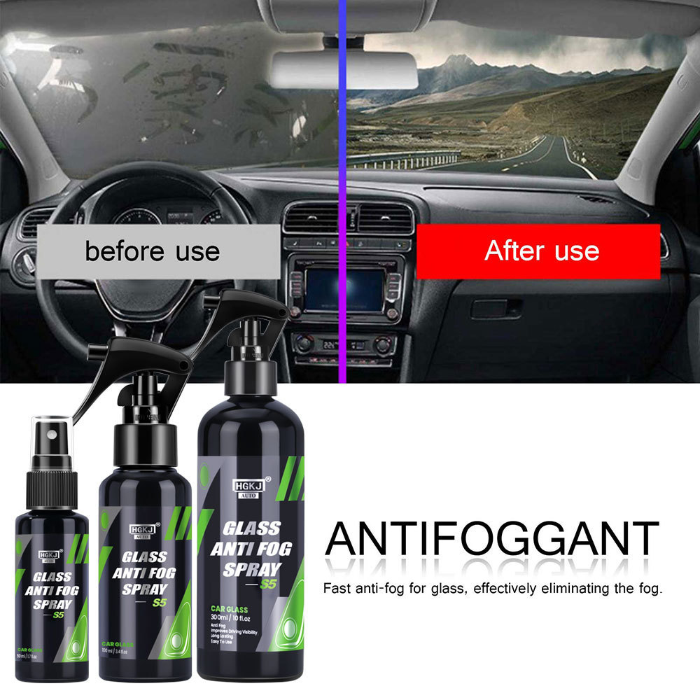 HGKJ S5 Prevent fogging Long Lasting for Car Inside Glass Anti Fog Spray Prevents Fogging Clear Vision Auto Accessories