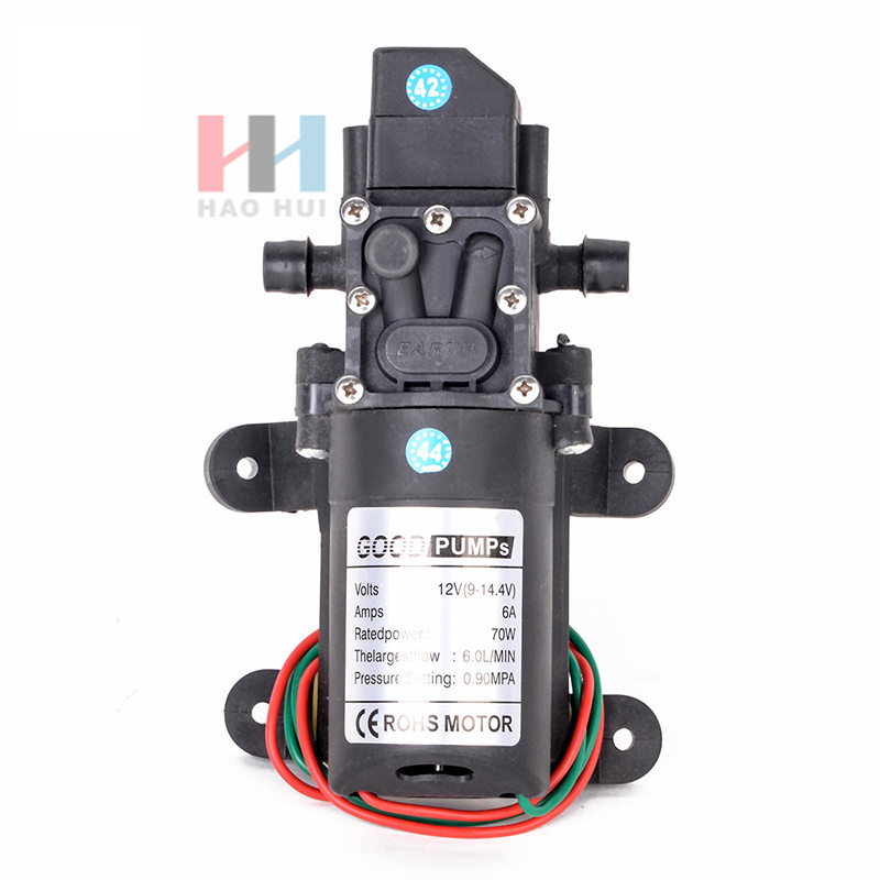 C0067 DC12V 6L/min 130psi High Pressure Micro Diaphragm Water High Pressure Pump Automatic Switch