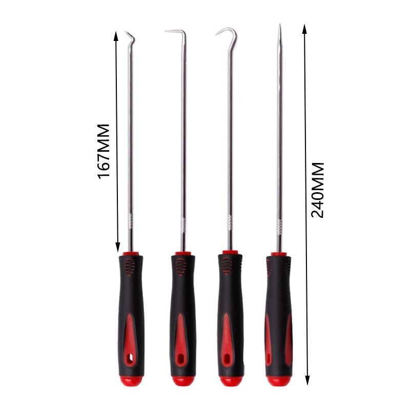 T093 New Durable 4pcs Car Remover Tool Set Auto  Pick And Hook Set O Ring Oil Seal Gasket Puller Remover Craft Hand Mechanic