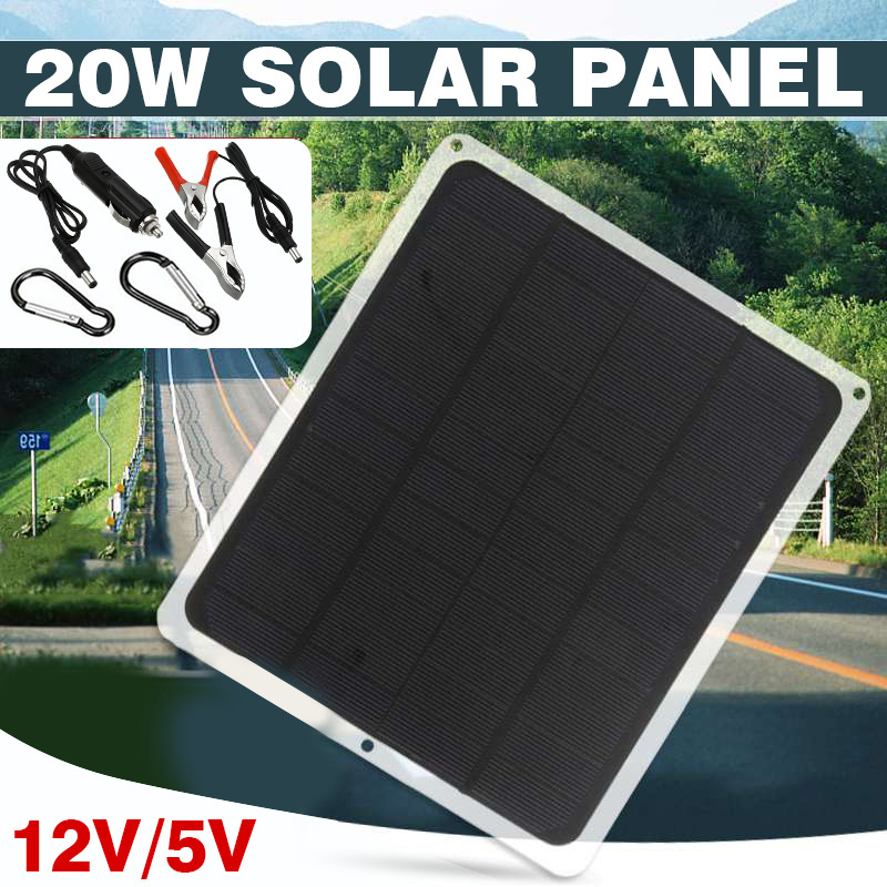 S0038 Solar Panel 12V Battery Charger System Maintainer Marine Boat RV Car Waterproof