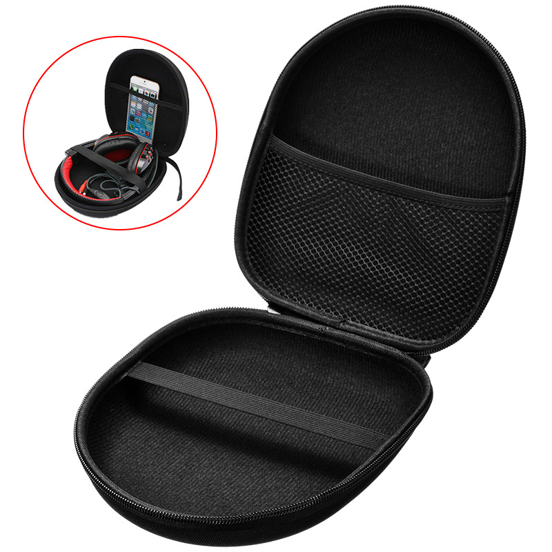 H0070 Hard Headset Headphone Bag Large EVA Headphone Storage Bag Travel Portable storage bag Carrying Case