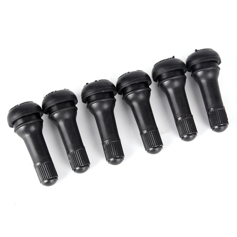 OEM 5pcs car vacuum tire nozzle rubber tubeless TR413 car valve with dust cover