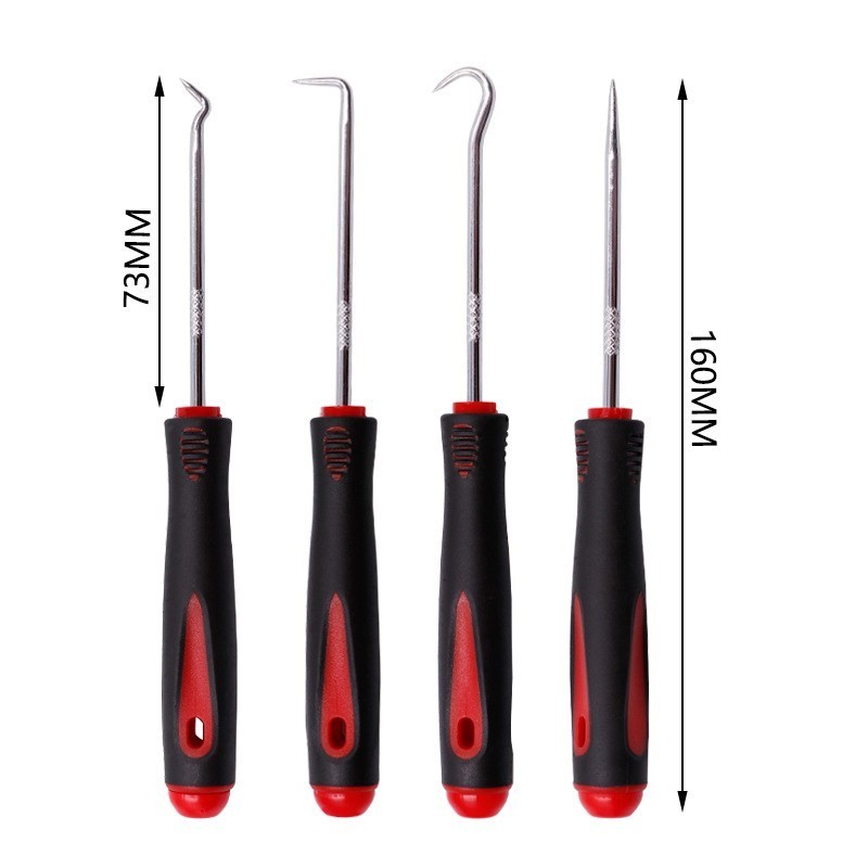 T093 New Durable 4pcs Car Remover Tool Set Auto  Pick And Hook Set O Ring Oil Seal Gasket Puller Remover Craft Hand Mechanic