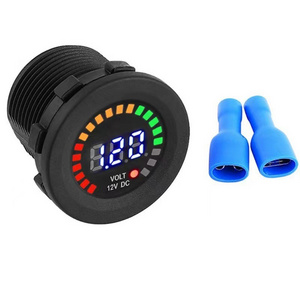 DC 12V Universal Car Motorcycle Boat LED Digital Voltmeter Panel Volt Meter Monitor Gauge Display Car Accessories Waterproof