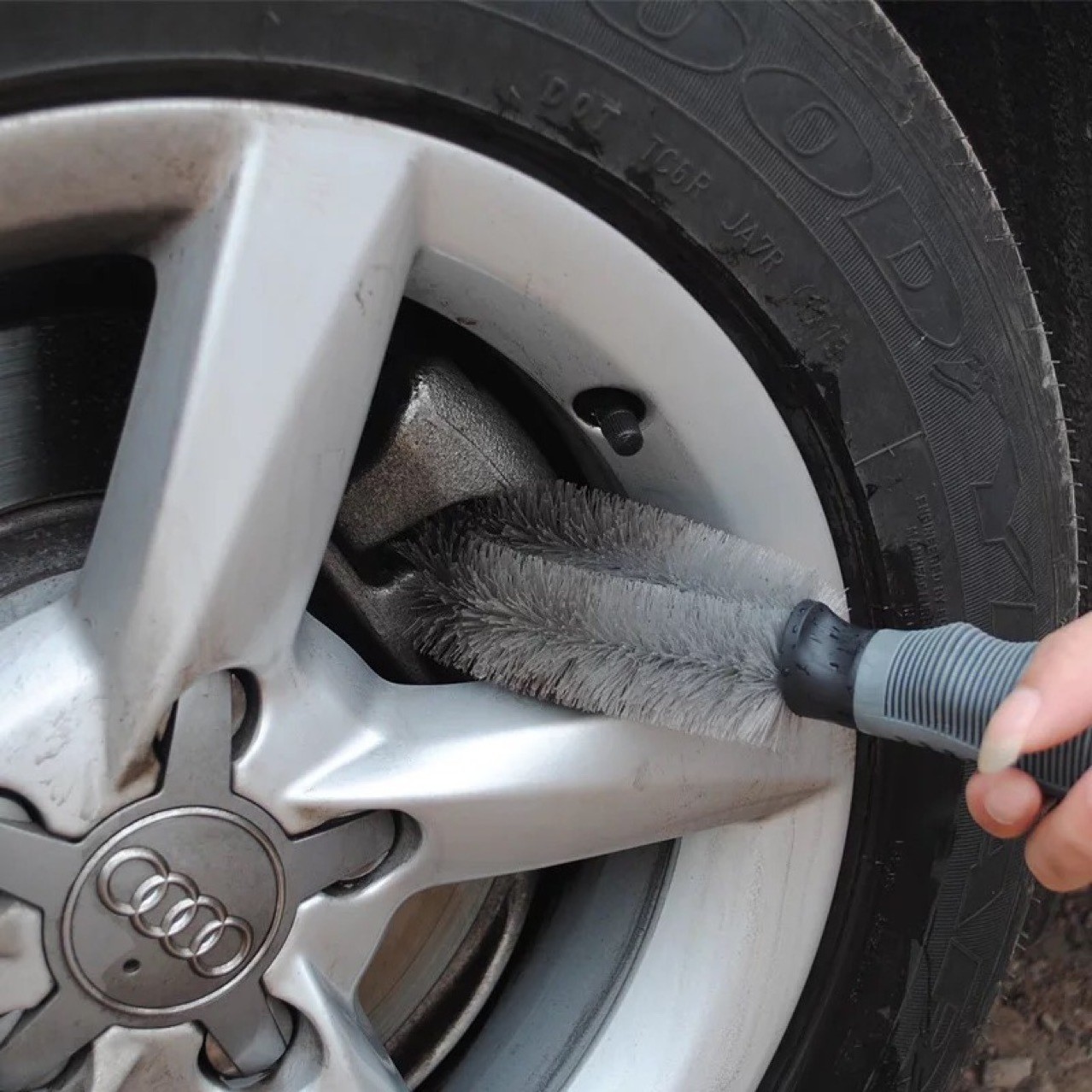 Car Wheel Cleaning Brush Tire Rim Scrub Washing Auto Car Detailing Cleaner Tools