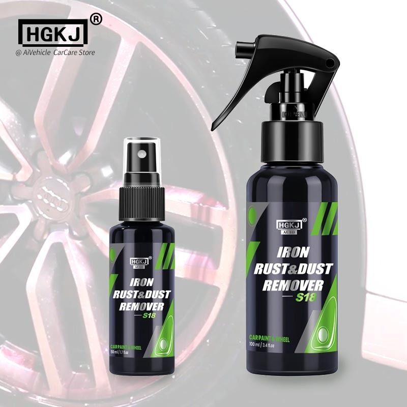 HGKJ S18 300ml IRON REMOVER Protect Wheels And Brake Discs From Iron Dust Rim Rust Cleaner Auto Detail Chemical Car Care Clean