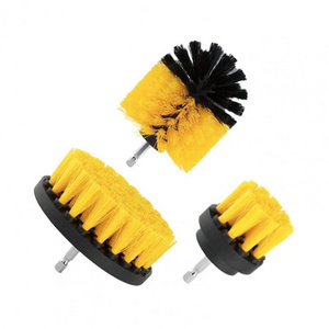 3Pcs Car Detailing Brush Wash Auto Detailing Cleaning Kit Engine Wheel Clean Set Electric Drill Brushes