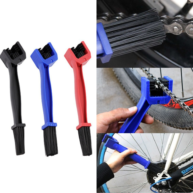 Motorcycle Chain Cleaner Brush Bicycle Chain Degreaser Lube Wheel Cleaning Brush Mountain Bike Cleaning Kit Chain Brush