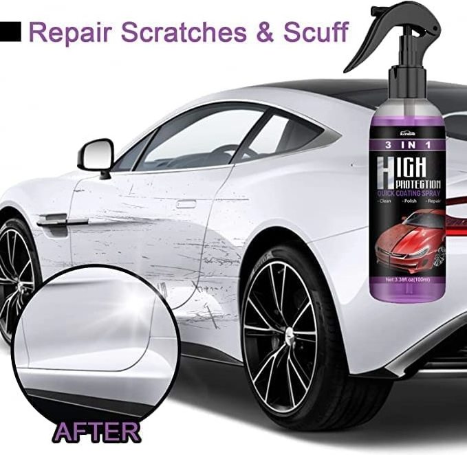 2PCS 3 in 1 high Protection Fast car Ceramic Coating Spray Fast fine Scratch Repair car Scratch Nano Repair Spray