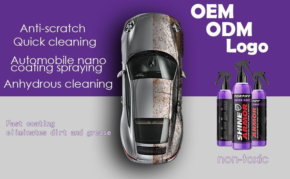 236ml  SHINE Quick Ceramic Coating Car nano Wax Polish Spray Super hydrophobic Hybrid Liquid glass Solutions Ceramic Polish Wax