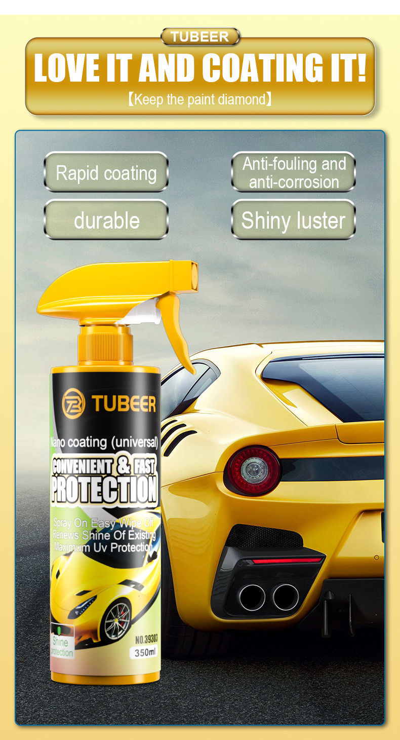 C0947 TUBEER 350ML  car Coating Agent/Nano Coating Agent/auto Quick-acting Coating Water Repelling Glazing Graphene Ceramic