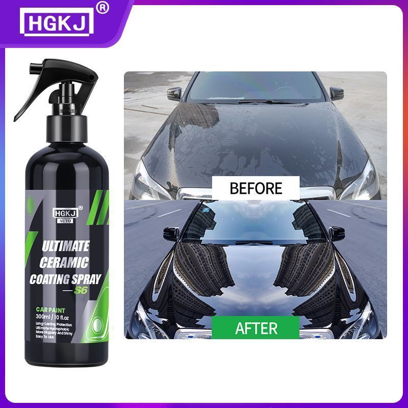 HGKJ S6 100ml 9H Ceramic Car Coating Hydrochromo Paint Care Nano Top Quick Coat Polymer Detail Protection Liquid Wax Car Car