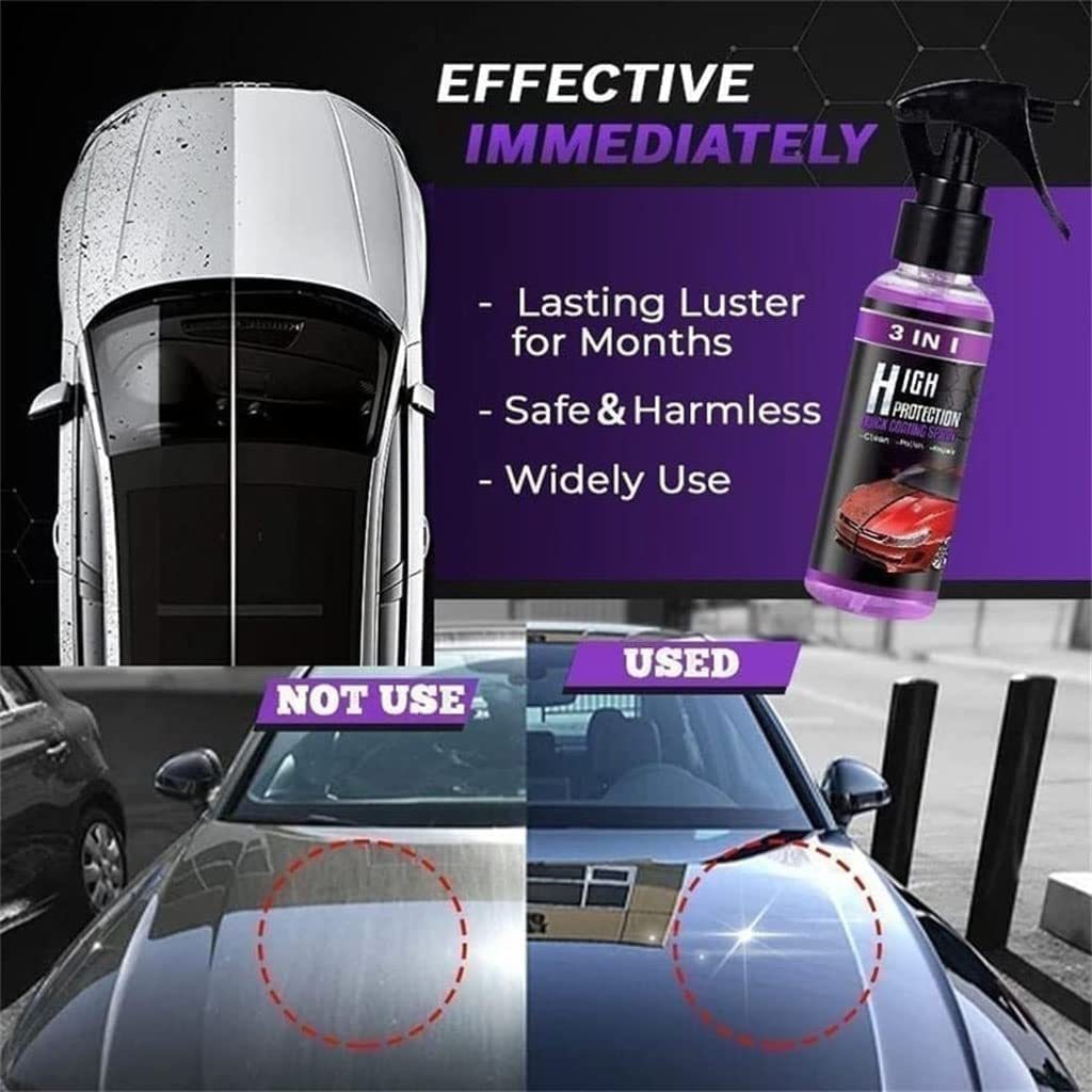 2PCS 3 in 1 high Protection Fast car Ceramic Coating Spray Fast fine Scratch Repair car Scratch Nano Repair Spray