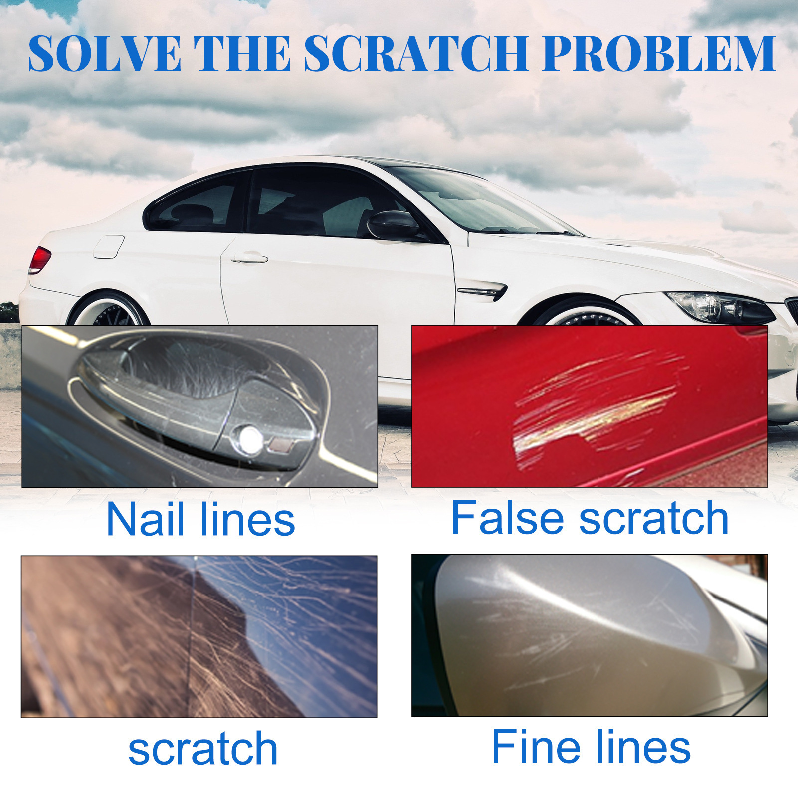 Car scratch repair kit/scratch repair cream/car paint repair cleaning and polishing