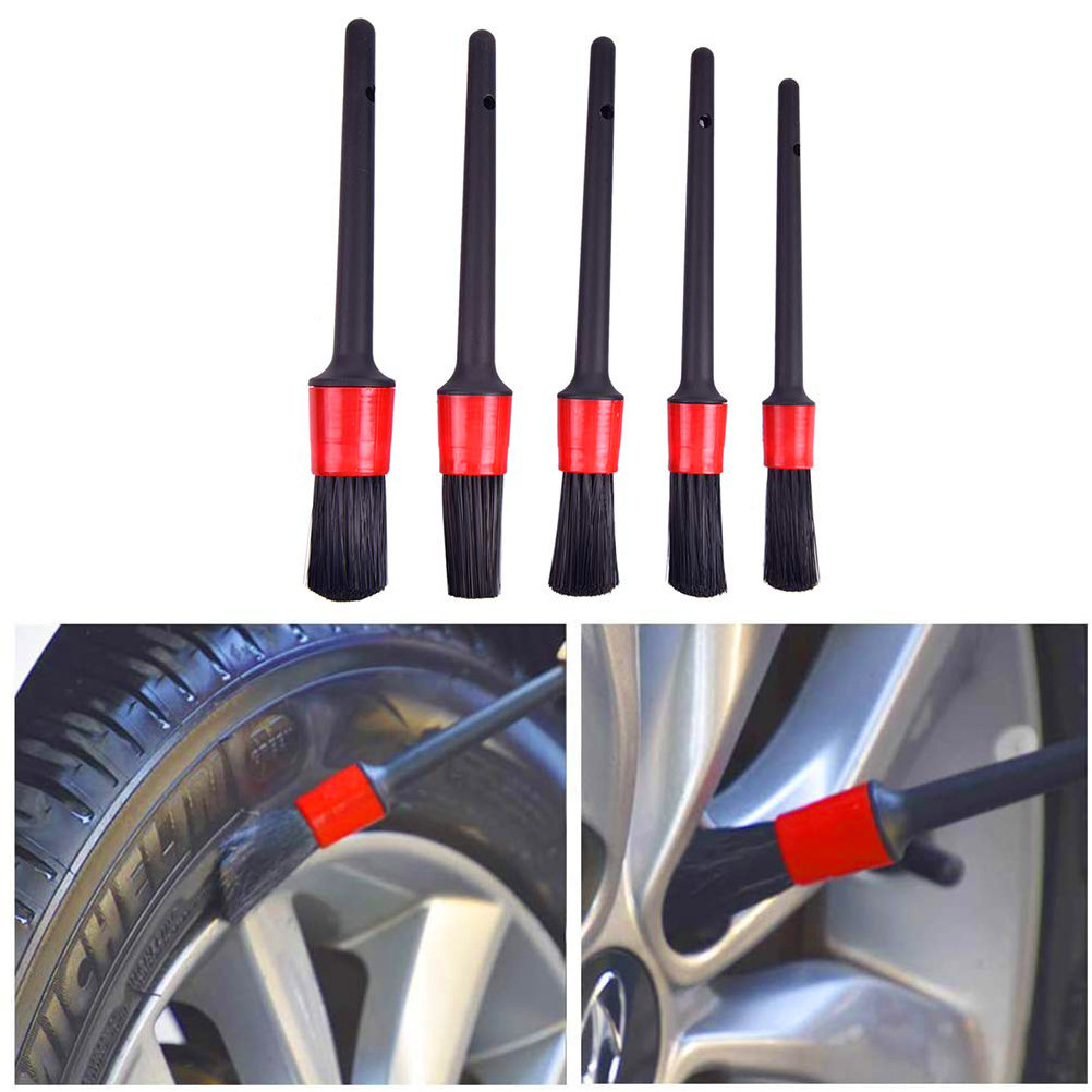 7Pcs Car Wheel Brush Set 17Inch Soft Bristle Tire Rim Brush  Car Detailing Brush Kit For Car Truck Bicycle Cleaning Tool