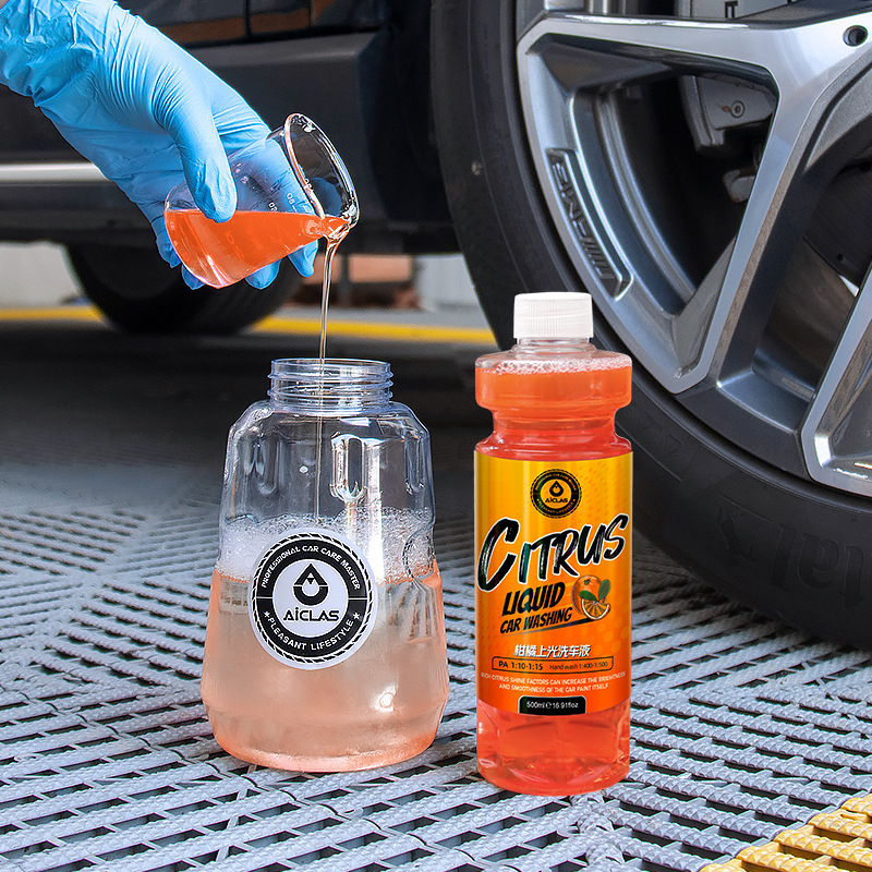 Hybrid Foaming High Gloss Car Wash Soap Works with Foam Cannons Foam Guns or Bucket Washes/ Cars Motorcycles clean Orange Scent