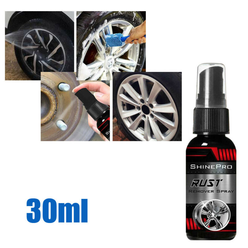 C0453 30ml Car Rust Remover Spray Metal Surface Chrome Paint Car Maintenance Iron Powder Cleaning Rust Remover Multi-Purpose